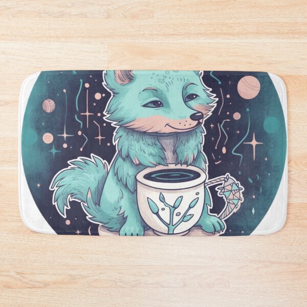 Item preview, Cosmic cute little wolf Sticker designed and sold by edendeladiosa.