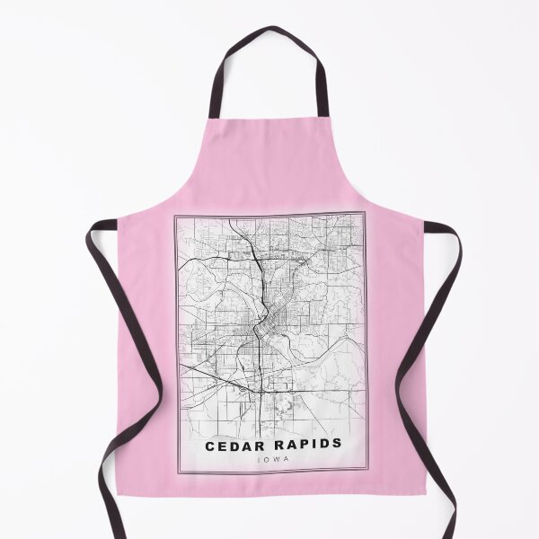 Item preview, Minimalist Pastel Pink Cedar Rapids Map designed and sold by Tamas Das.