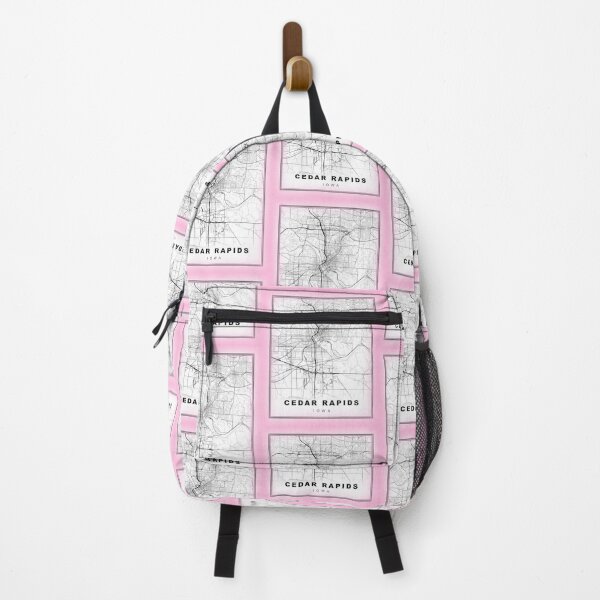 Item preview, Minimalist Pastel Pink Cedar Rapids Map designed and sold by Tamas Das.