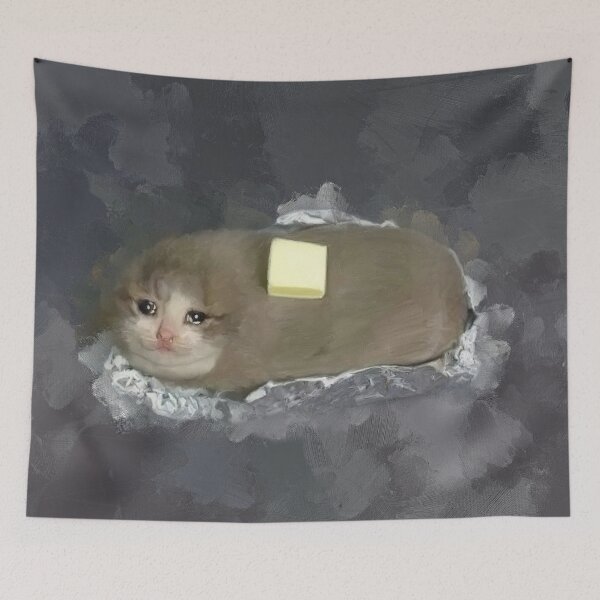 Item preview, Sad-Cat-Meme Paint designed and sold by Gerenuke.