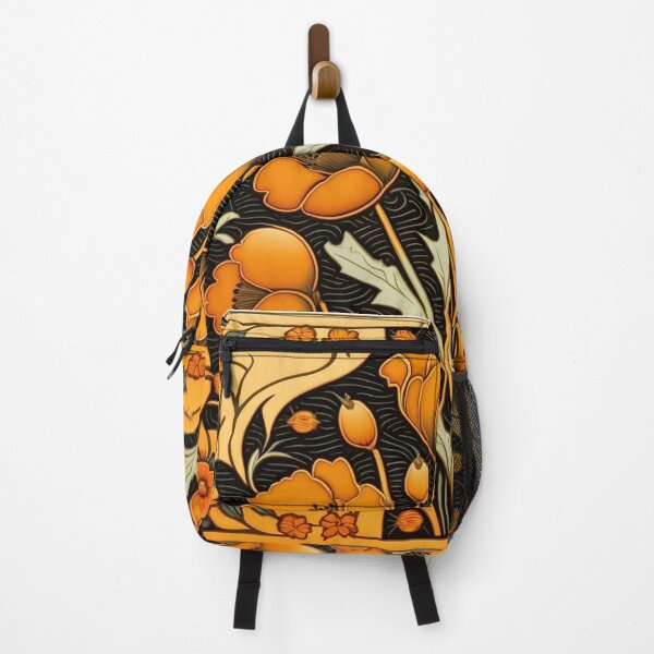 Item preview, Super bloom of orange poppies designed and sold by The Retro Stop.