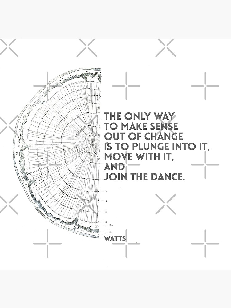 Disover Alan Watts - Join the dance quote Premium Matte Vertical Poster