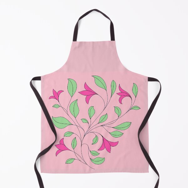 Artikelvorschau, Blumenmuster rosa und grün entworfen und verkauft von stupidpotato1.