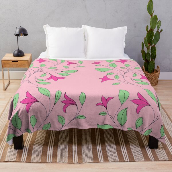 Item preview, floral pattern pink and green designed and sold by stupidpotato1.