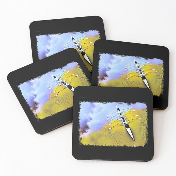 Item preview, Rowers Rowing Ukraine Flag Colours designed and sold by Michael van der Hoorn.
