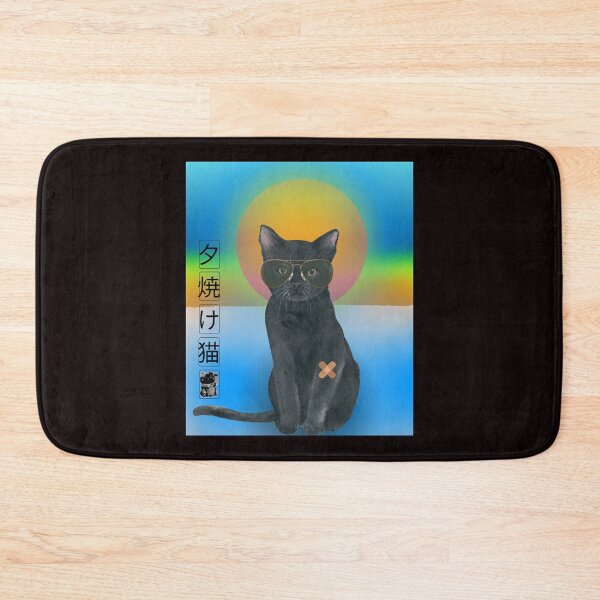 Item preview, Sunset Cat In Japanese Characters designed and sold by Agunikyle.