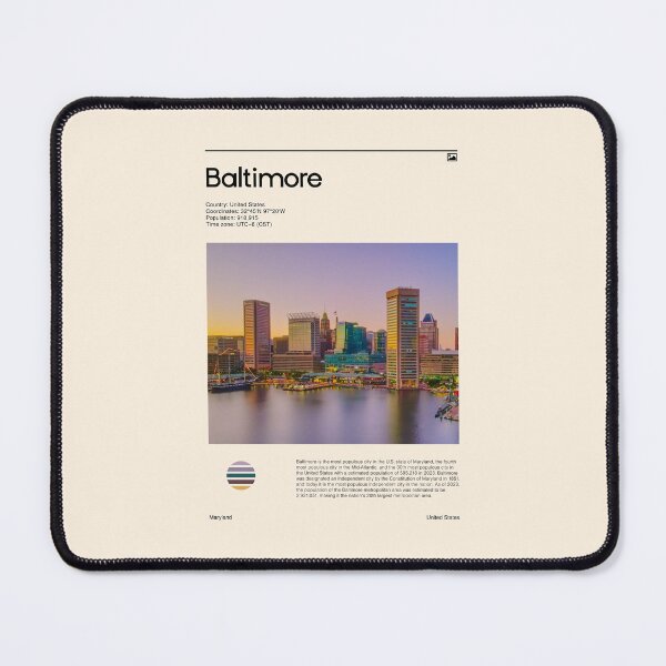Item preview, Baltimore (Travel poster) designed and sold by RabbitK.
