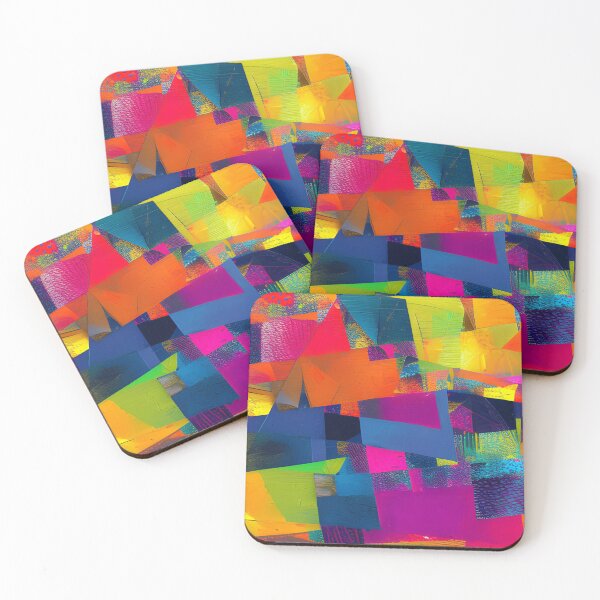 Item preview, Abstract Colorful Cubism designed and sold by calibrit.