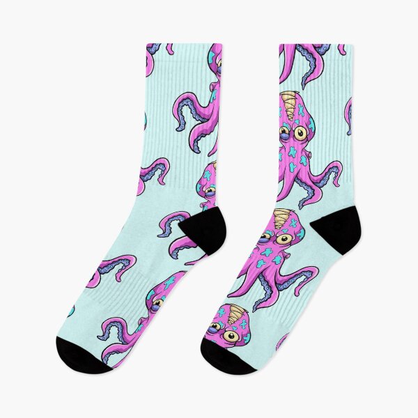 Item preview, pink octopus zombie vector designed and sold by Goba Bali Studio.