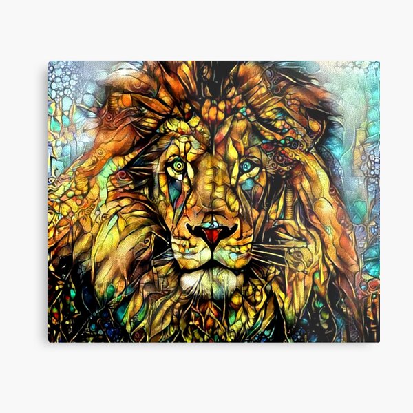 Jungle King by Dream Garden Graphics Metal Print