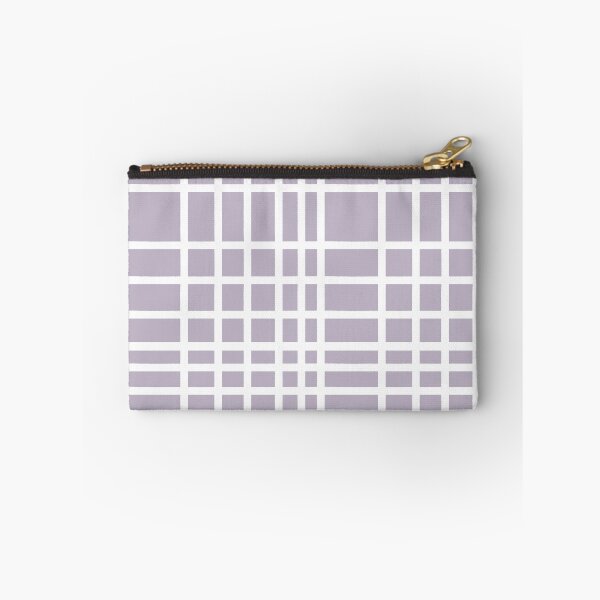 Aperçu de l'œuvre Plaid basique violet et blanc créée et vendue par Erinhoffmann.