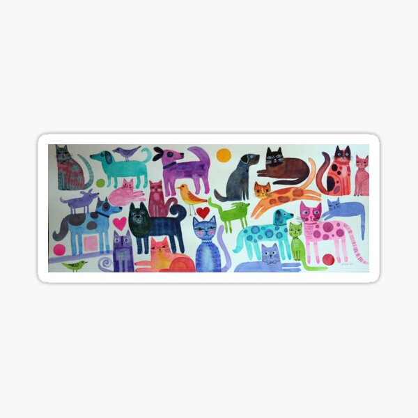 Item preview, Dogs Cats and birds designed and sold by Karin Zeller.