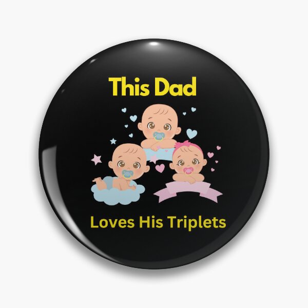 Item preview, This dad loves his triplets  designed and sold by Echo Aesthetics.