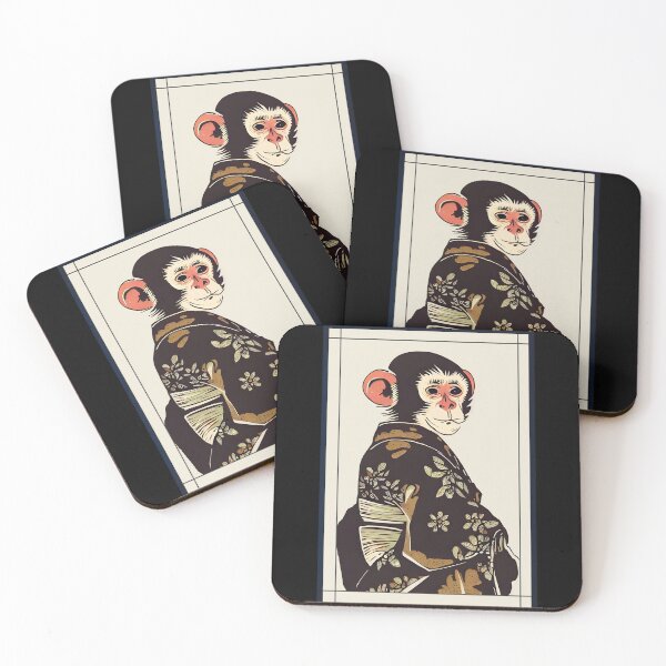 Item preview, Monkey japanese wear kimono vintage designed and sold by goodday Japan.