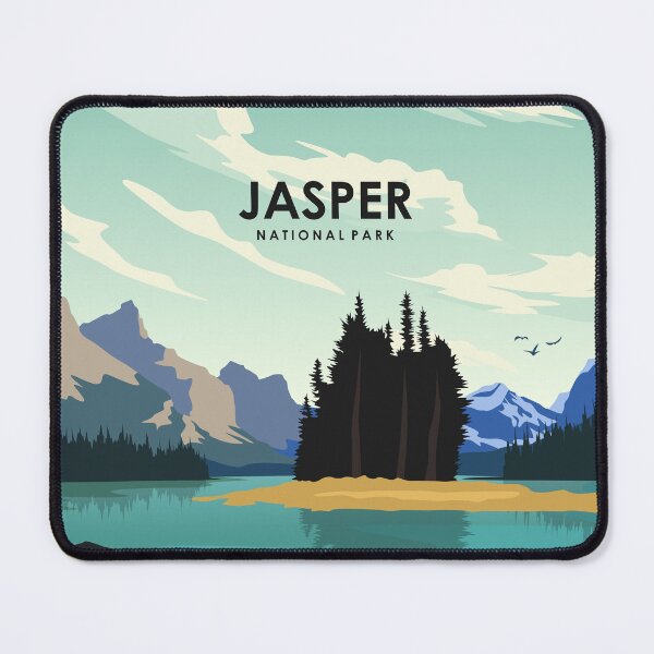 Item preview, Jasper National Park Vintage Minimal Retro Travel Poster designed and sold by Stadify.