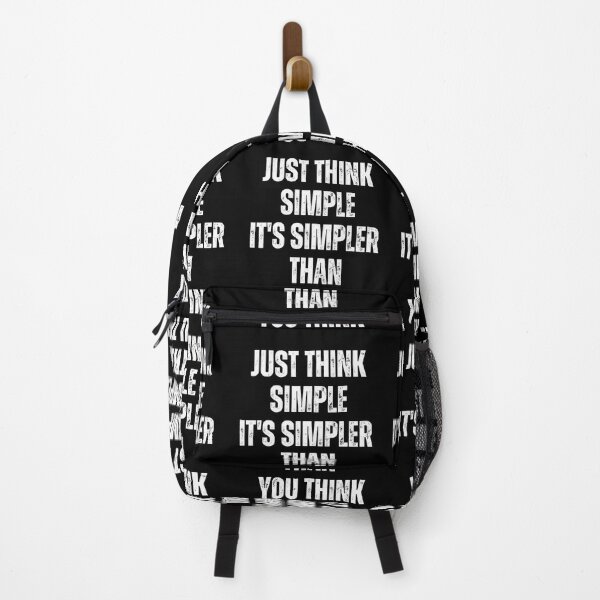 Item preview, Just Think Simple, It's Simpler Than You Think designed and sold by blakfrog.