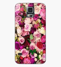 Designer mit Blumen Hülle & Klebefolie für Samsung Galaxy