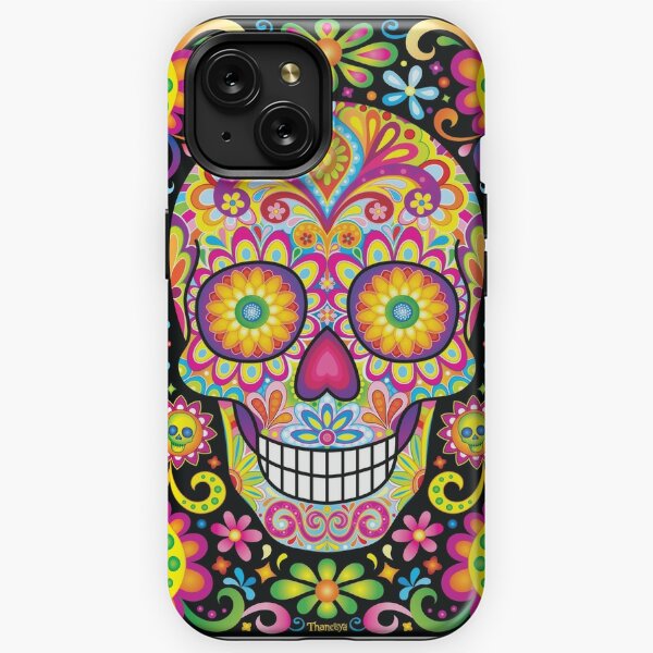 Sugar Skull Paisley Wood Phone Case - Embrace Day of the Dead — CityLocs