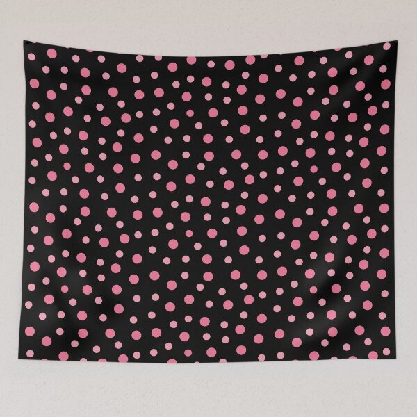 Artikelvorschau, Polka Dots Pink und Black Spotted Pattern entworfen und verkauft von SoccaTamam.