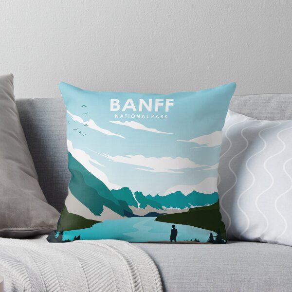Item preview, Banff National Park Vintage Minimal Retro Nature Travel Poster designed and sold by Stadify.