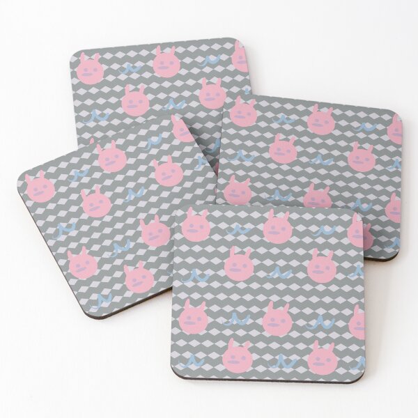 Item preview, Pink Ladder Bunny wallpaper（dark version） designed and sold by Ladderbunny.