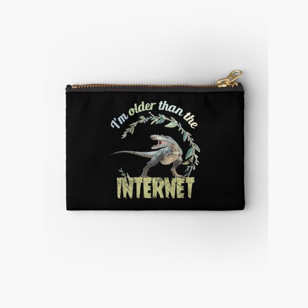 Aperçu de l'œuvre Je suis plus vieux qu'Internet + Dinosaure rétro créée et vendue par Line2Rhyme.