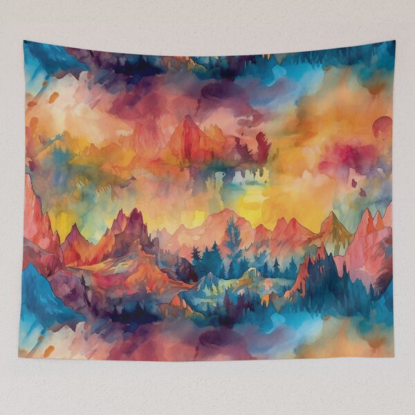 Aperçu de l'œuvre Mountains of Color créée et vendue par Dare2Dream2Big.