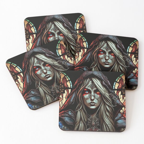 Item preview, Warcraft Sylvanas Windrunner Stained Glass designed and sold by Nightarcade.