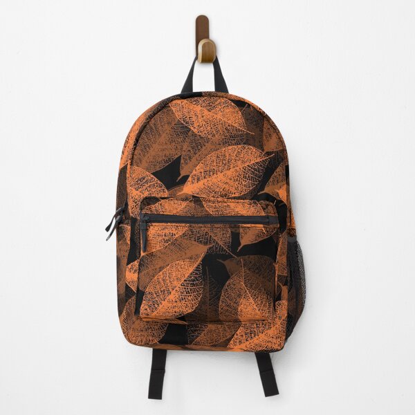 Item preview, Orange leaf skeleton dried fossilized veins layer designed and sold by HanhThi.