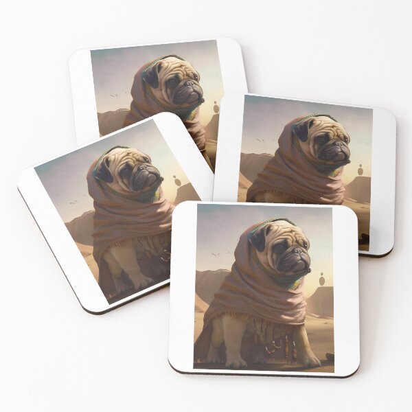 Item preview, Pug Dog in a Desert designed and sold by BoreasArts.