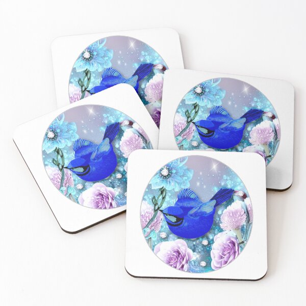 Item preview, Blue Bird and Flowers designed and sold by KC Morcom.