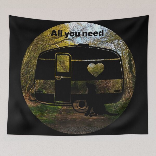 Item preview, ALL YOU NEED HEART DOG CARAVAN MALPAS designed and sold by Marni Scofidio Desi9ns.