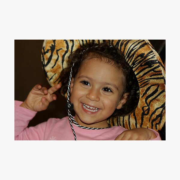I look great in this hat Photographic Print