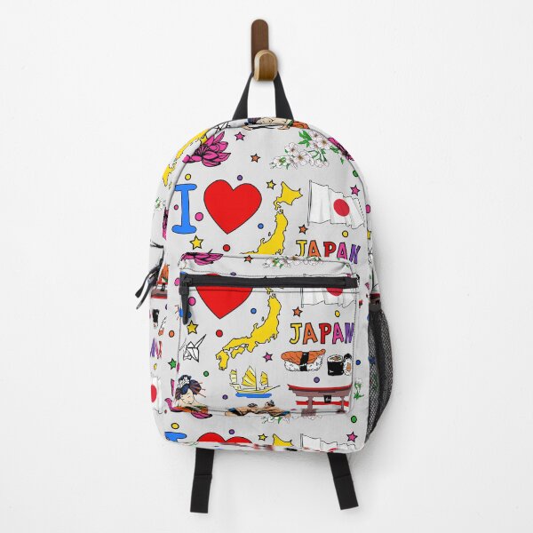 Item preview, I love Japan. Hand drawn Japanese Landmarks, flag and map designed and sold by mashmosh.