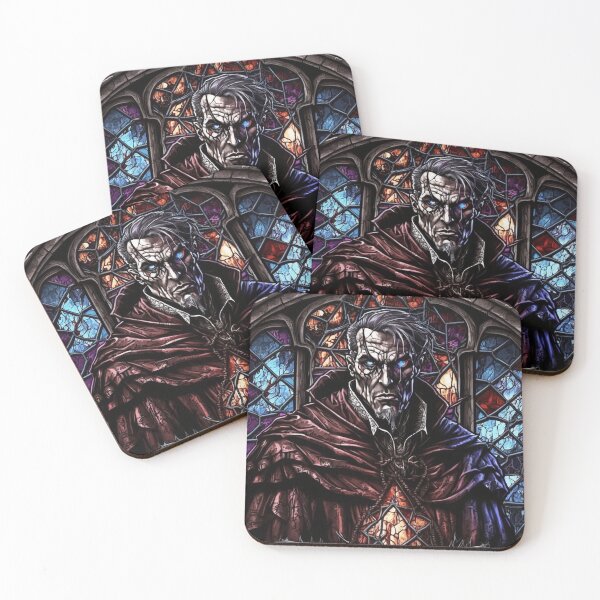Item preview, Diablo Deckard Cain Horadrim Stained Glass designed and sold by Nightarcade.