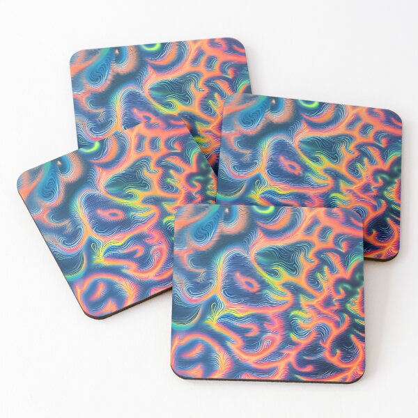 Item preview, Abstract Neon Waves designed and sold by StrepckPatterns.