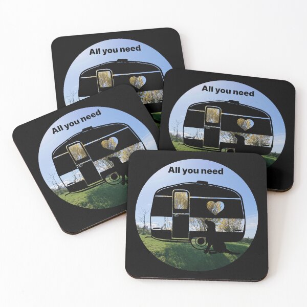 Item preview, ALL YOU NEED HEART DOG CARAVAN RHYL designed and sold by Marni Scofidio Desi9ns.