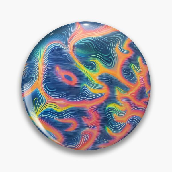 Artikelvorschau, Abstrakte Neonwellen entworfen und verkauft von StrepckPatterns.
