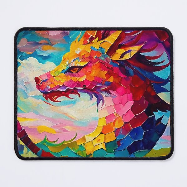 Artikelvorschau, Dragon Abstract Art | Palette Knife Oil Digital Painting entworfen und verkauft von VividViews.