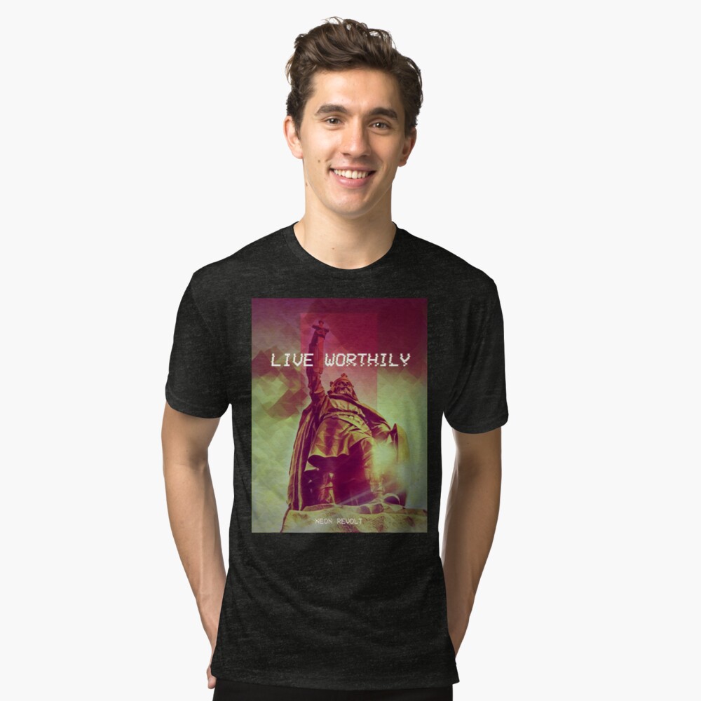 Live Worthily - Alfred the Great Tri-blend T-Shirt