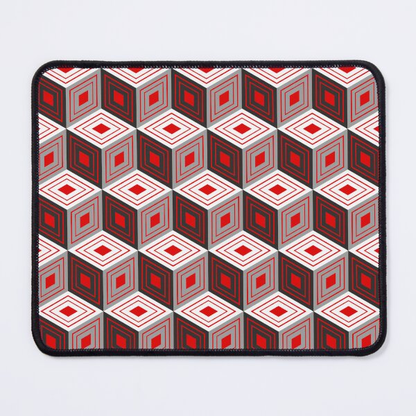 Item preview, CUBE ILLUSION PATTERN | Red designed and sold by PetterxProject.