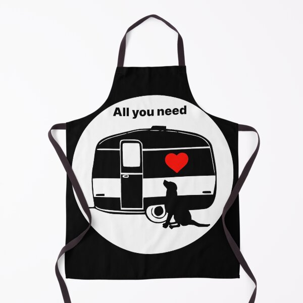 Item preview, ALL YOU NEED HEART DOG CARAVAN WHITE designed and sold by Marni Scofidio Desi9ns.