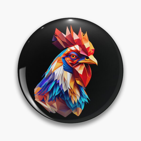 Item preview, Abstract Turkey Head: A Colorful Twist on Wildlife Imagery designed and sold by FiveIntentions.