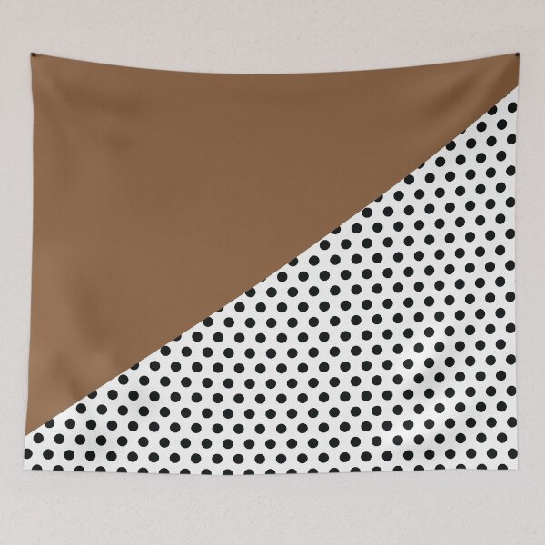 Aperçu de l'œuvre Triangle et pois | Motifs mixtes | Noir et marron créée et vendue par rsty11.