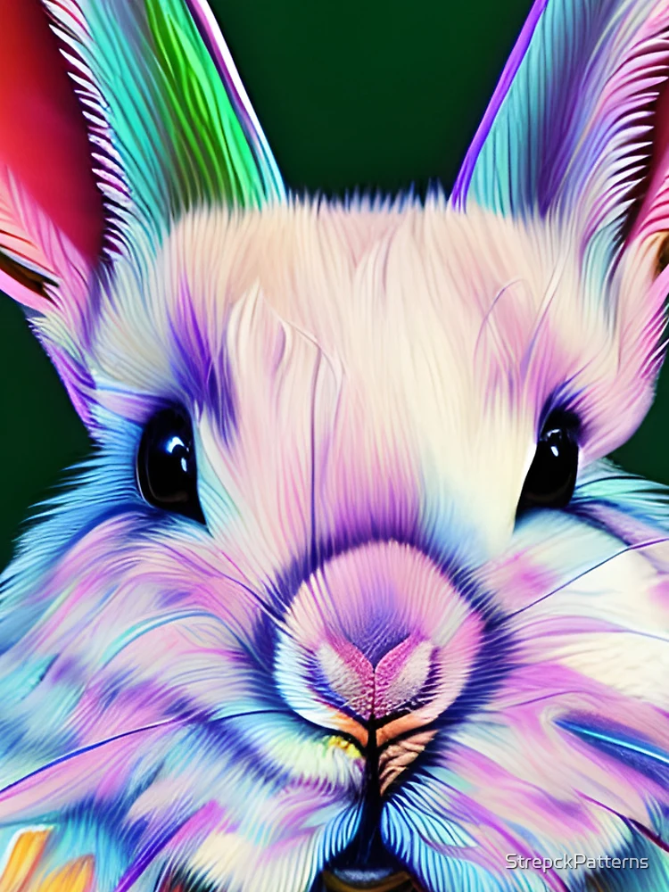 Thumbnail 4 of 4, iPhone Case, Rainbow Rabbit  designed and sold by StrepckPatterns.