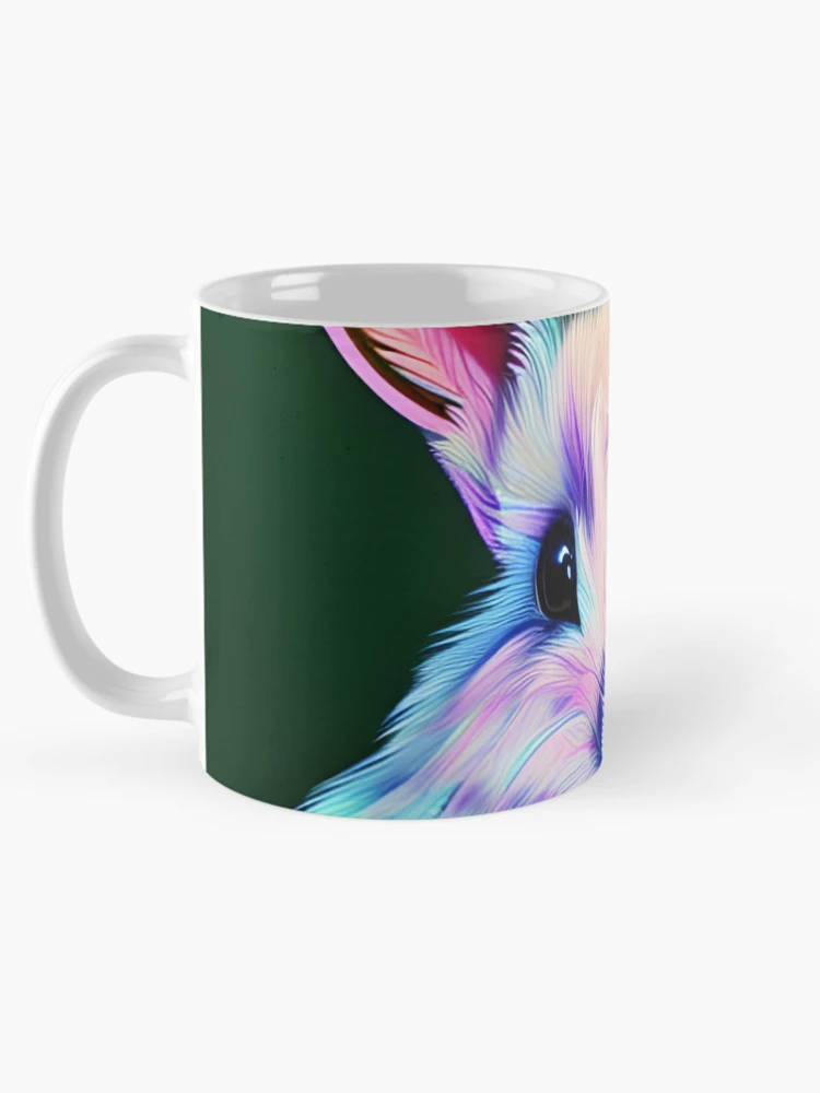 Thumbnail 5 of 6, Coffee Mug, Rainbow Rabbit designed and sold by StrepckPatterns.
