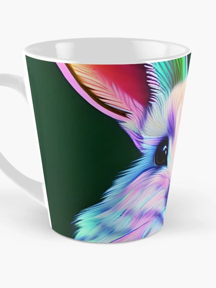 Thumbnail 3 of 4, Coffee Mug, Rainbow Rabbit designed and sold by StrepckPatterns.