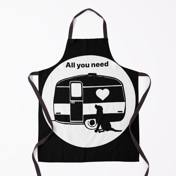 Item preview, ALL YOU NEED HEART DOG CARAVAN WHITE2 designed and sold by Marni Scofidio Desi9ns.