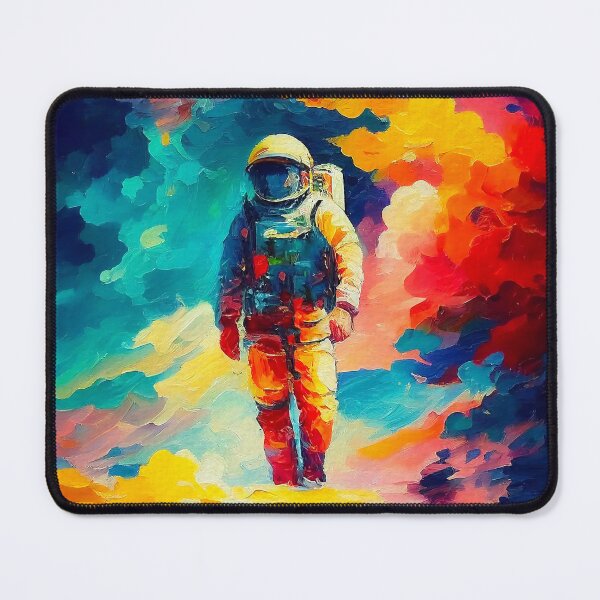 Artikelvorschau, Astronaut Abstract Art | Palette Knife Oil Digital Painting entworfen und verkauft von VividViews.
