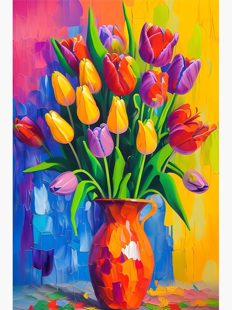 Tulip Waves Vase Painting Kit